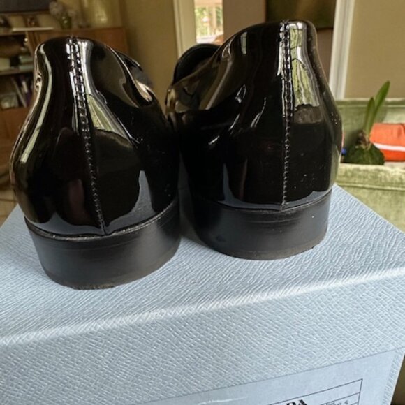 Prada Vernice Patent Loafer Pumps - Picture 6 of 7